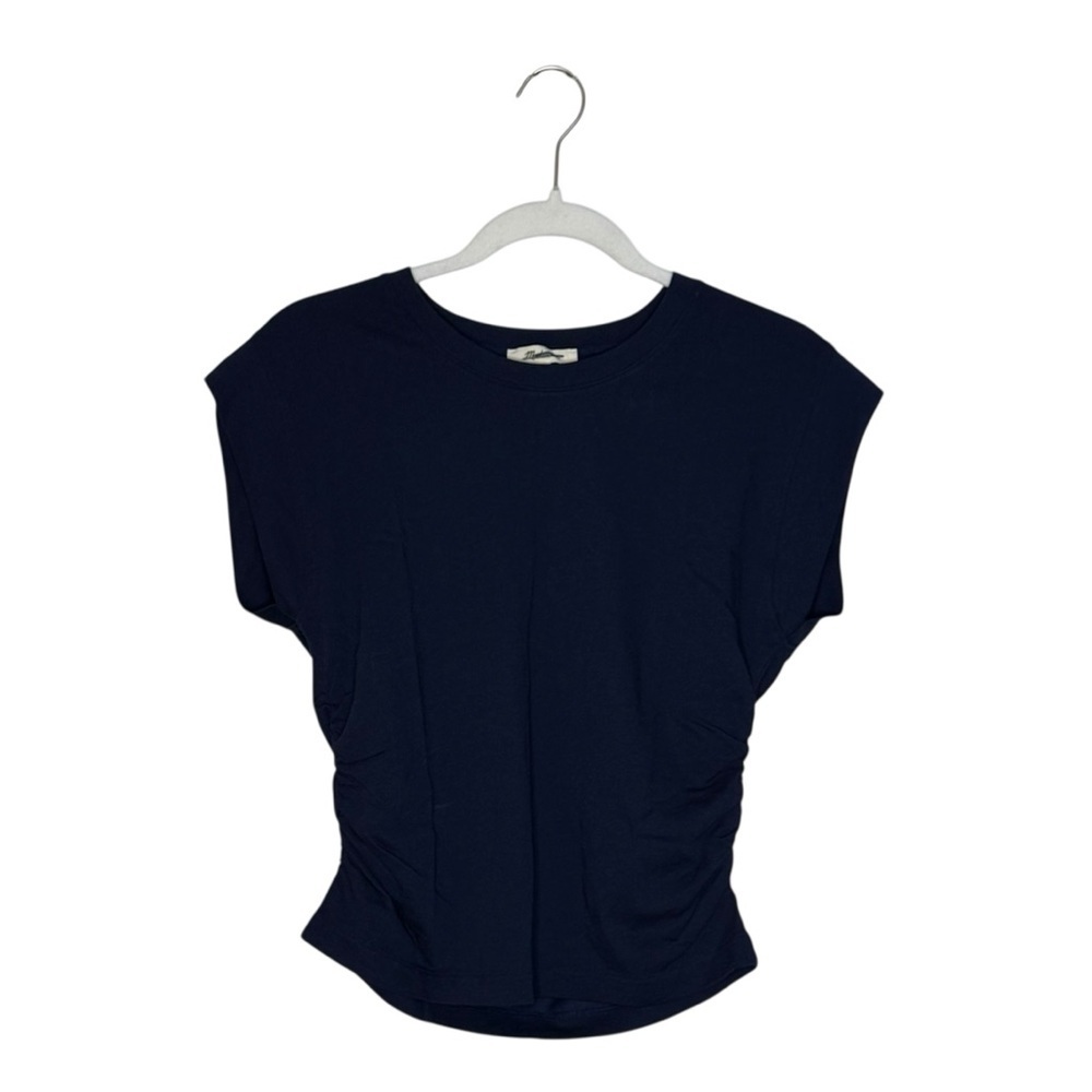 Madewell Sutro Side Cinch Muscle Tank Tee Shirt NWT S Midnight Navy - Picture 5 of 11